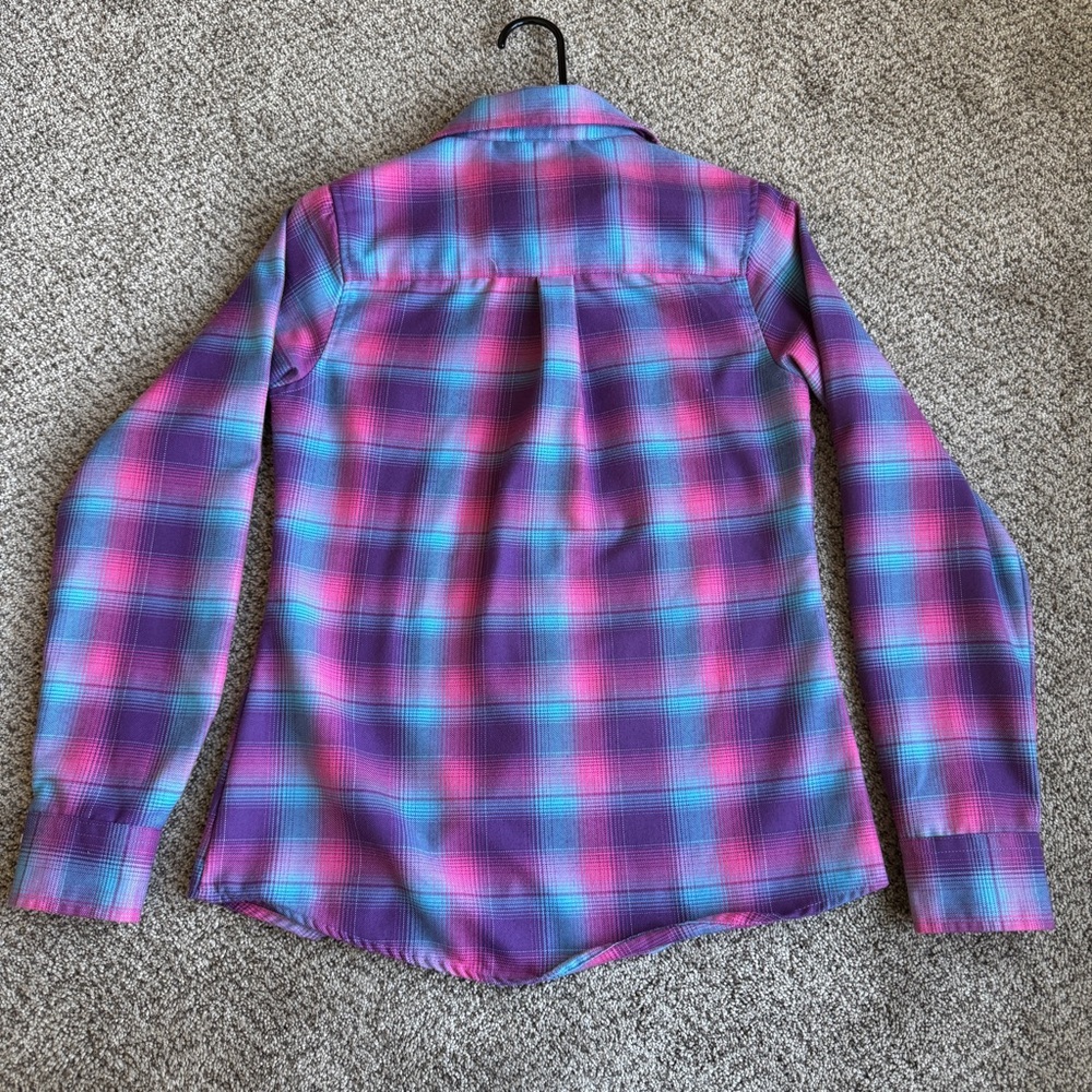 DIXXON x Shreddy Limited Edition Plaid Shirt Womens Purple and Pink - Picture 11 of 12